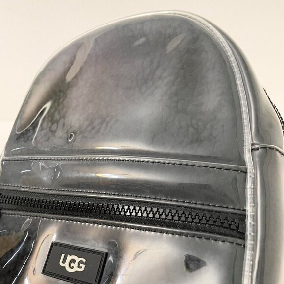 UGG Womens Black Mini Backpack Clear Flaws - Picture 2 of 16
